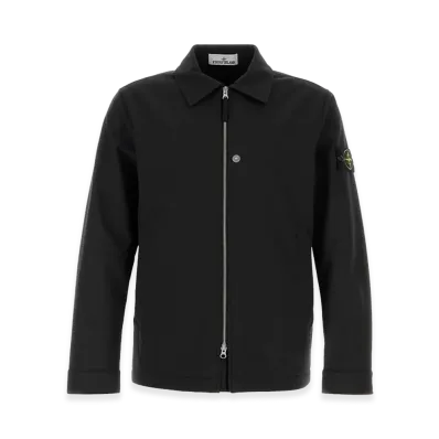 Stone Island Stretch Polyester Jacket "Black"