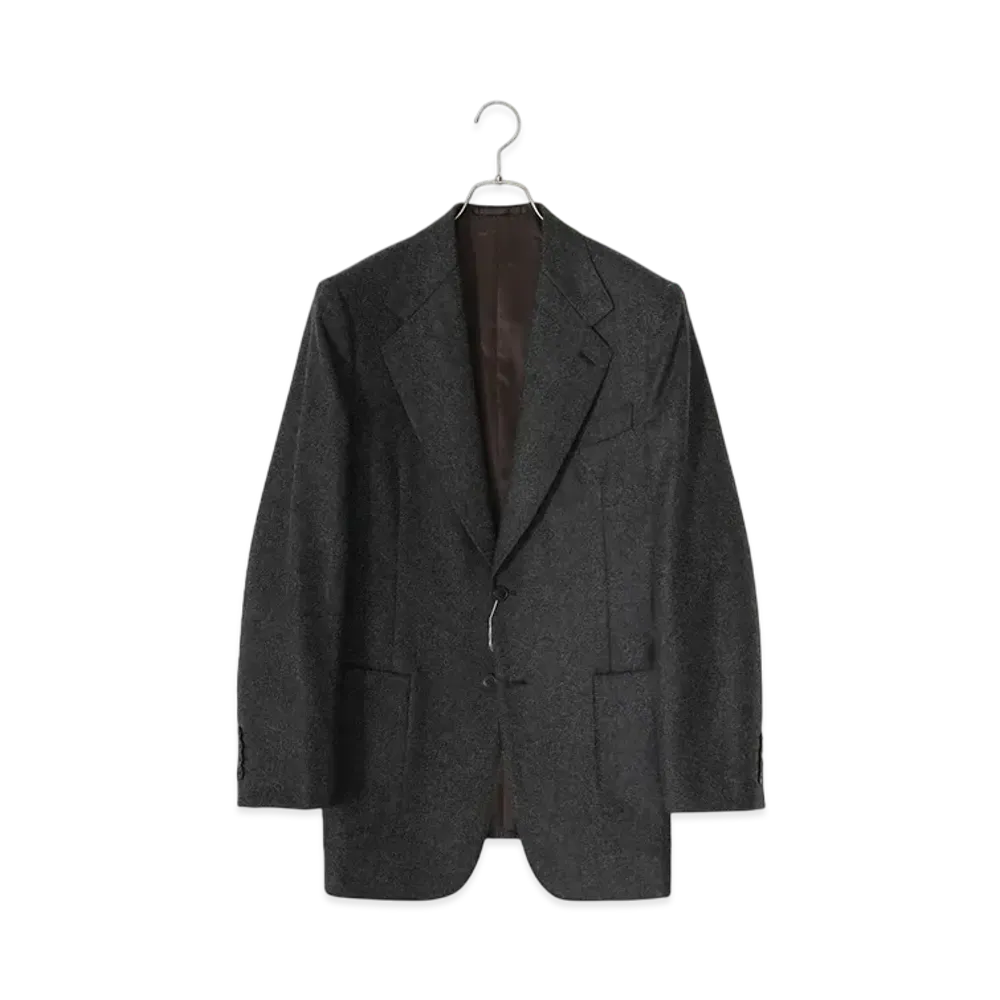COMOLI FOX Flannel Suit Jacket Only "Chacoal"