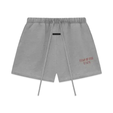 FEAR OF GOD ESSENTIALS Fleece Soccer Short "Dark Heather"