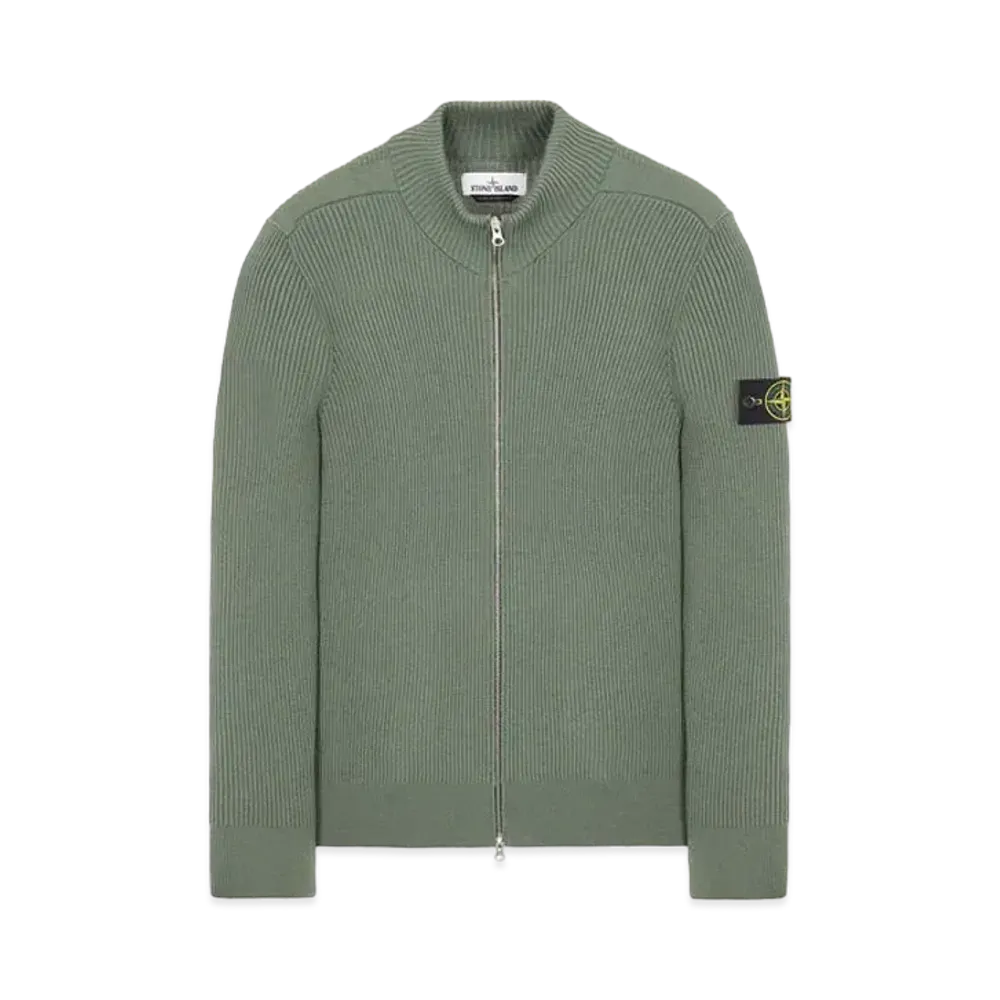 Stone Island 523C2 FULL RIB PURE WOOL "Sage Green"