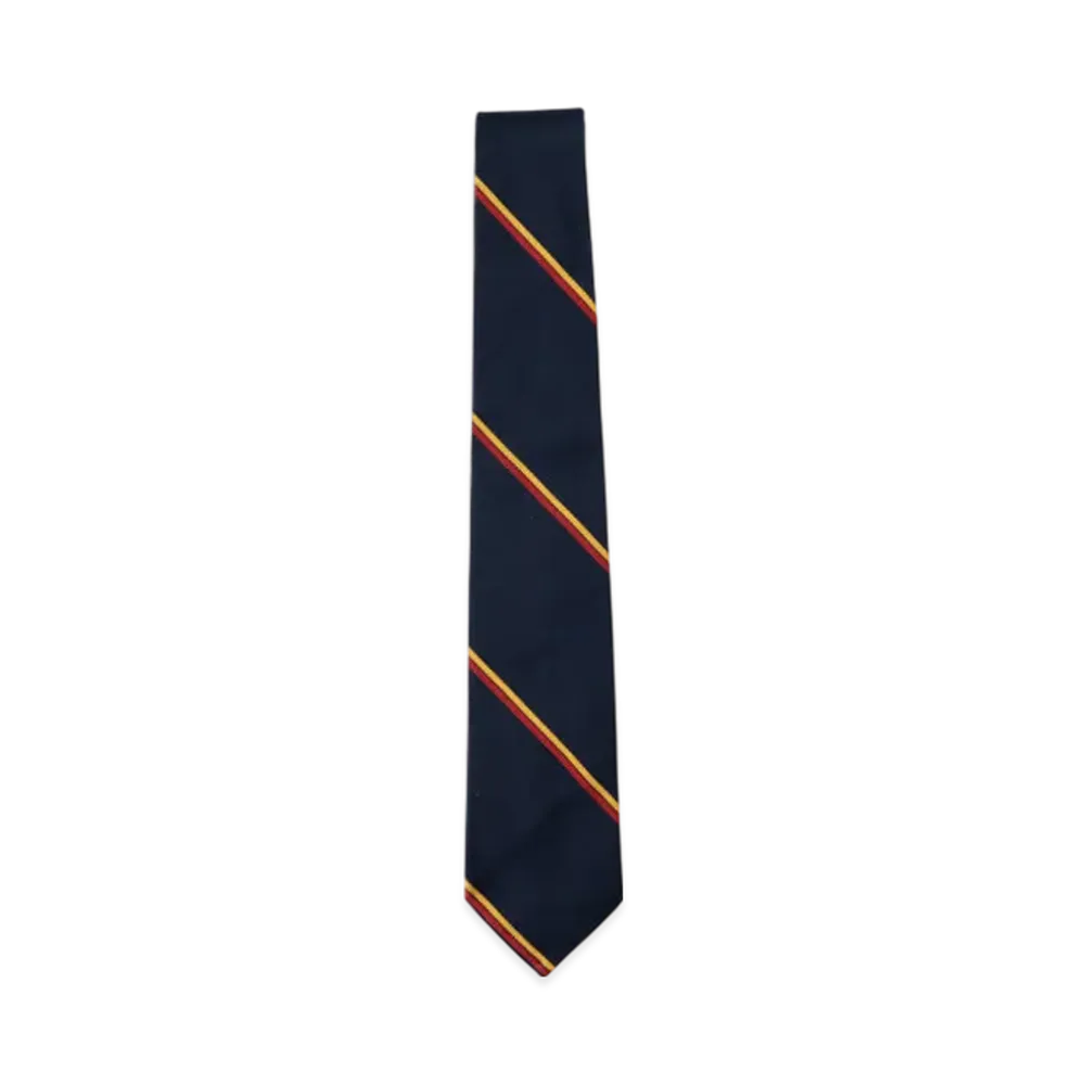 BEAMS Silk Tie Wide Regimental "DarkNavy"