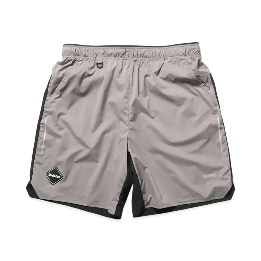 F.C.Real Bristol Breathable Trail Shorts "Light Gray"