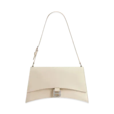 BALENCIAGA Crush Small Sling Bag "White"