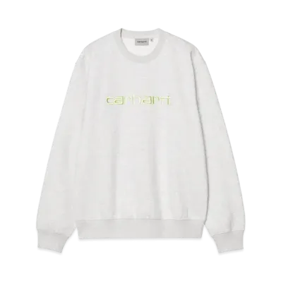 Carhartt WIP Carhartt Sweatshirt "Ash Heather/Air Green"