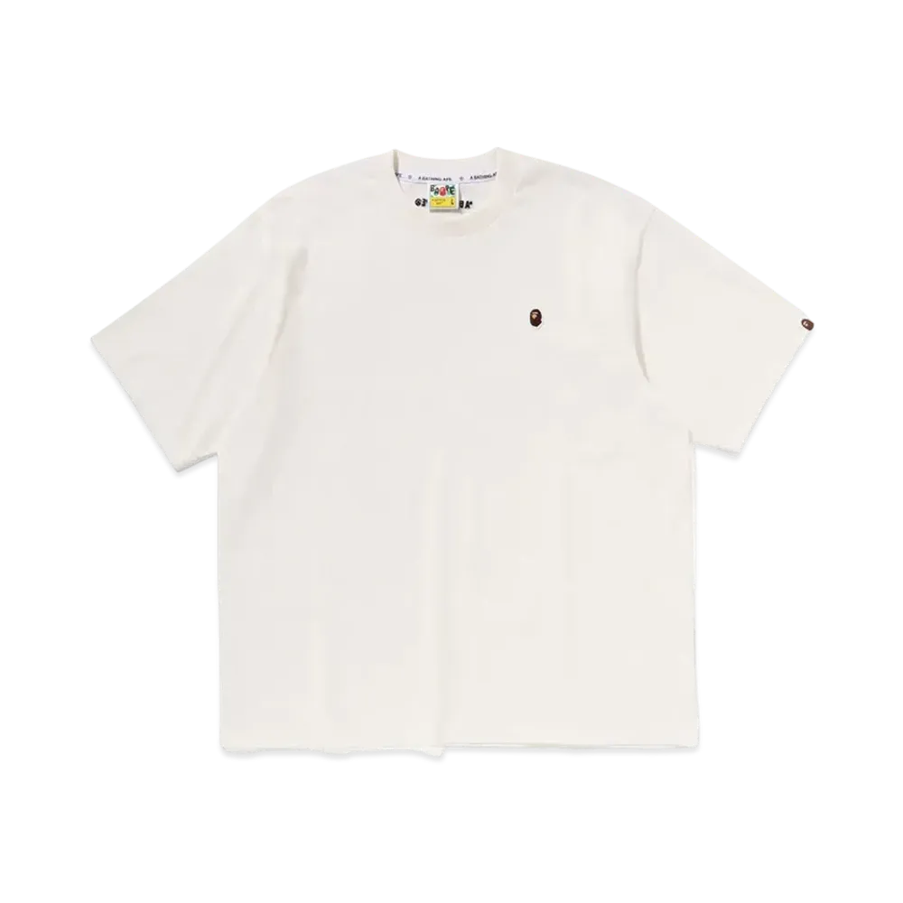 A BATHING APE One Point Relaxed Fit Tee "Ivory"
