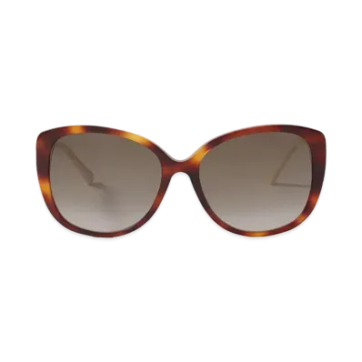 Jimmy Choo Aly Cat Eye Sunglasses With Swarovski Crystals "Dark Havana"