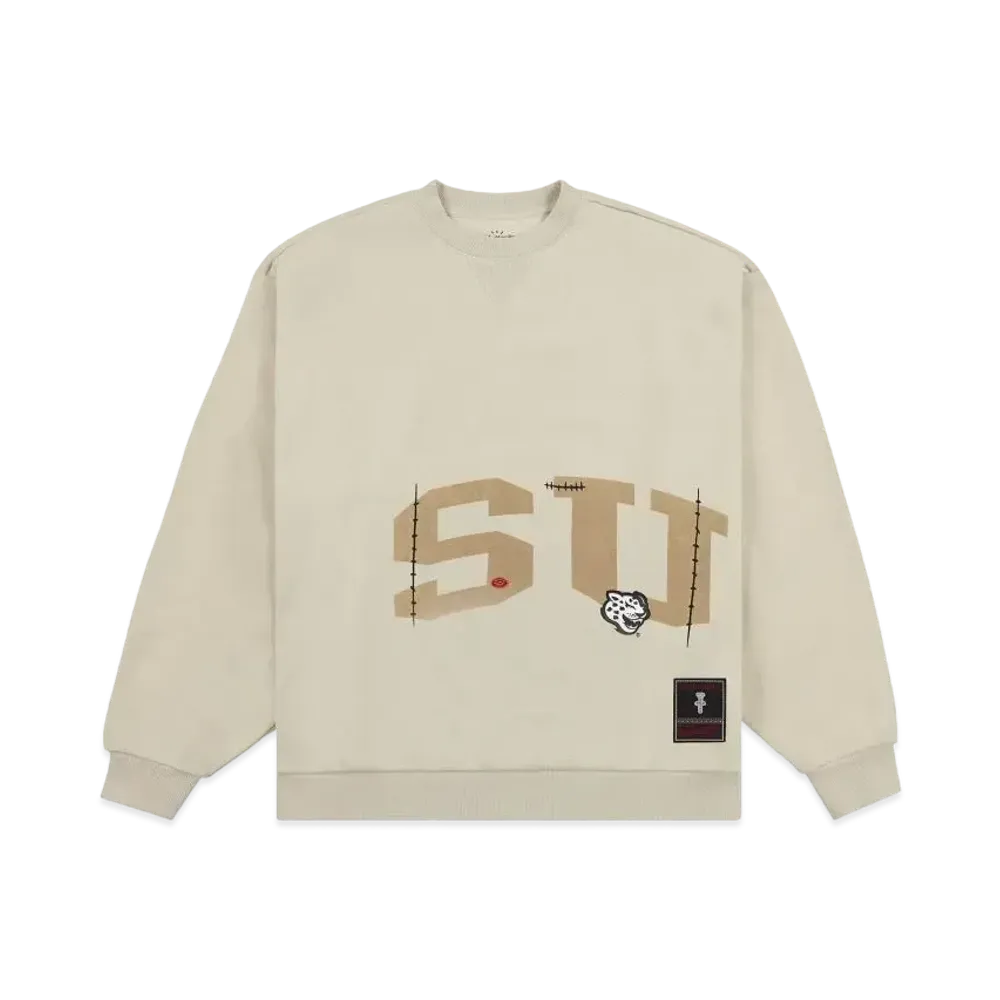 Travis Scott x M&N x Southern University Crewneck "Ivory"