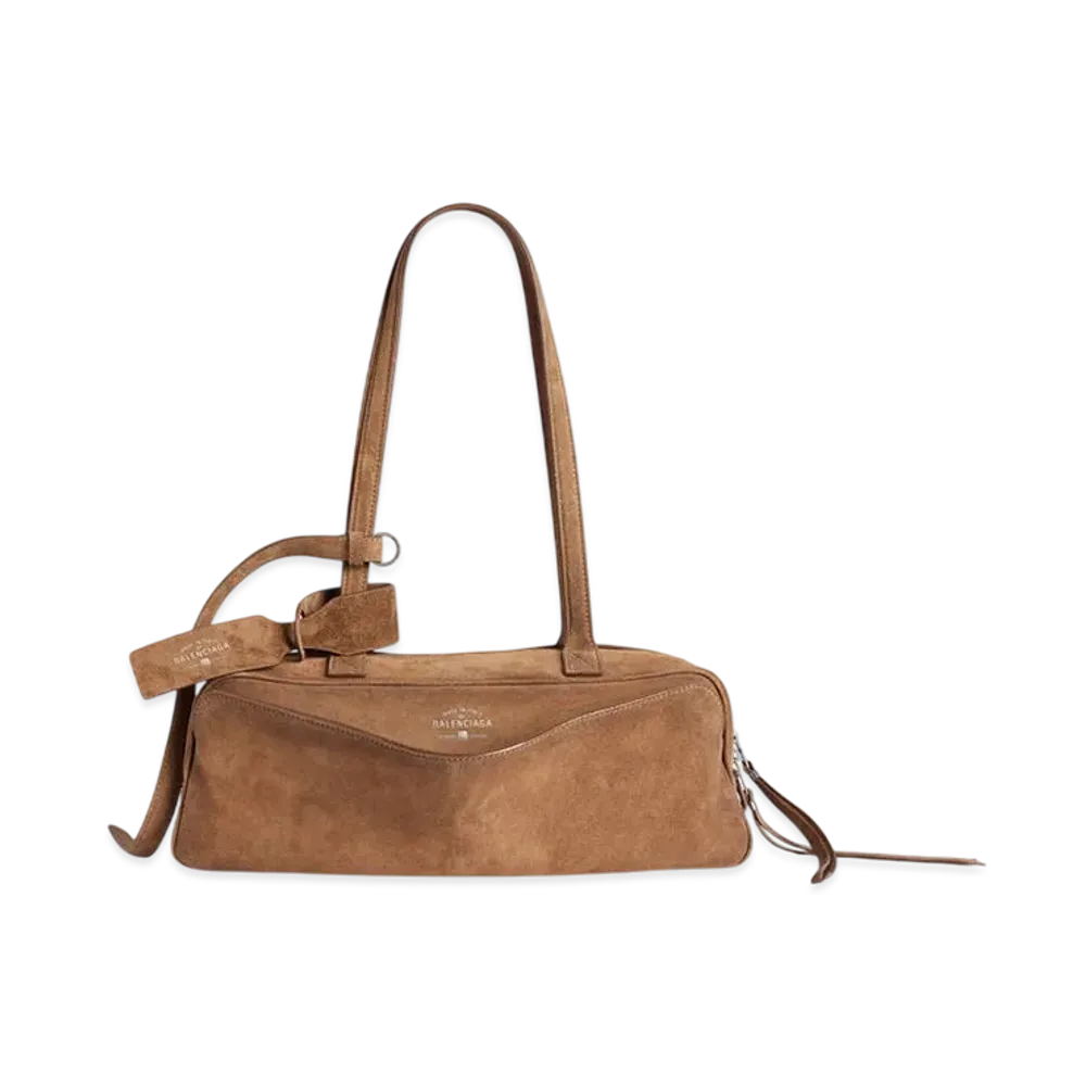 BALENCIAGA Carrie Bowling Bag Small "Camel"