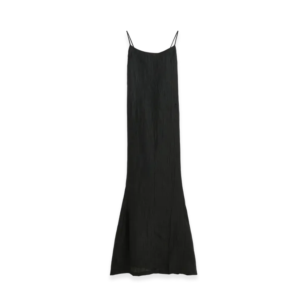 OUR LEGACY Women's Naiad Dress "Bohemian Black Forever Crinkle"