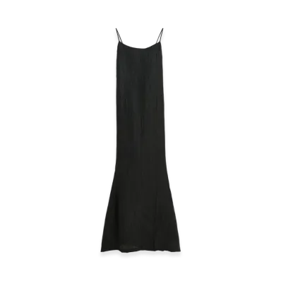OUR LEGACY Women's Naiad Dress "Bohemian Black Forever Crinkle"