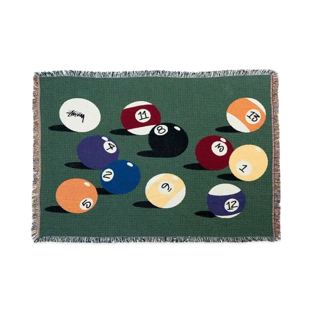 Stussy BILLIARDS TAPESTRY BLANKET "Green"