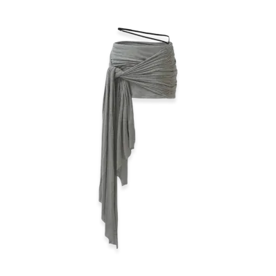 THEREDTHREAD S Mini Skort Pareo "Gray"