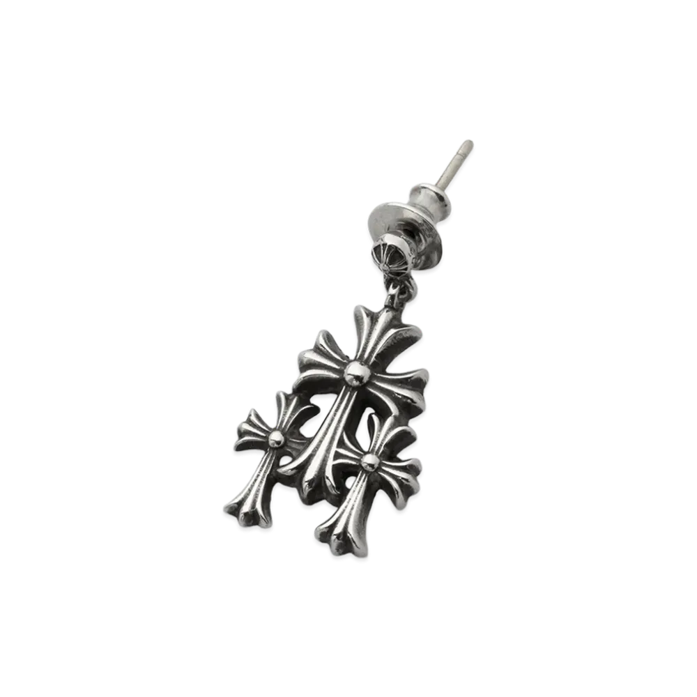 Chrome Hearts 3 CH Cross Pierce "Silver"