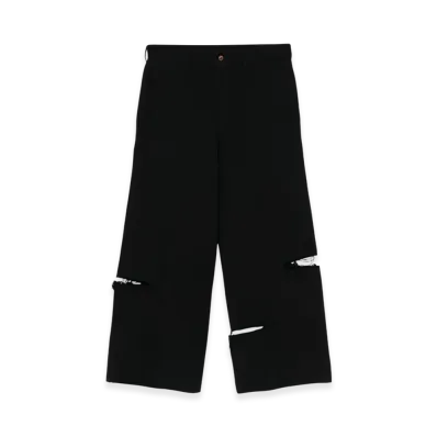 BLACK COMME des GARCONS Damaged Pants "Black"