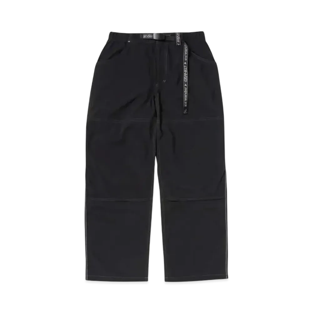 GRAMICCI x and wander Nylon Double Knee Pant "Black"