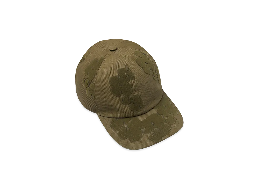 DENIM TEARS Cotton Wreath Flocked Cap "Tan"