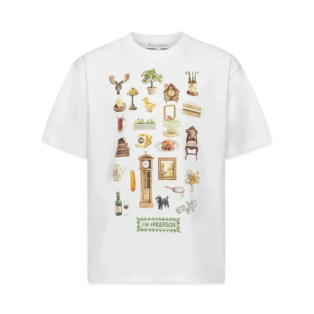 JW ANDERSON DIORAMA Print Tee "White"