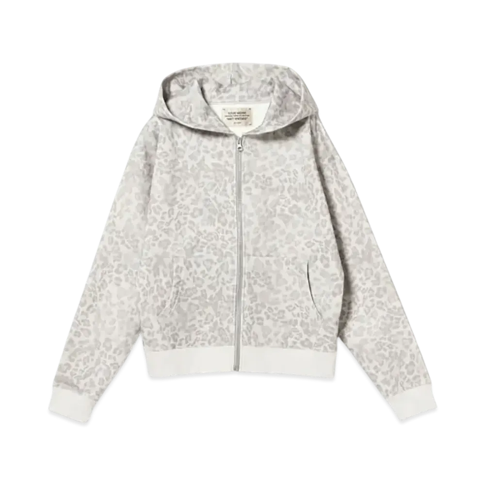 BEAMS FUTURE ARCHIVE Emblem Zip Hoodie "Leopard"