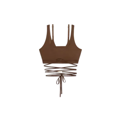 Nike x JACQUEMUS Double Sports Bra "Brown"