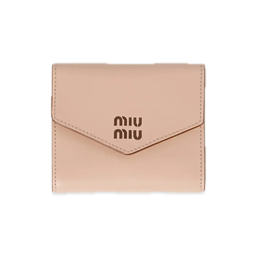 MIU MIU Leather Wallet "Cord/Cognac"