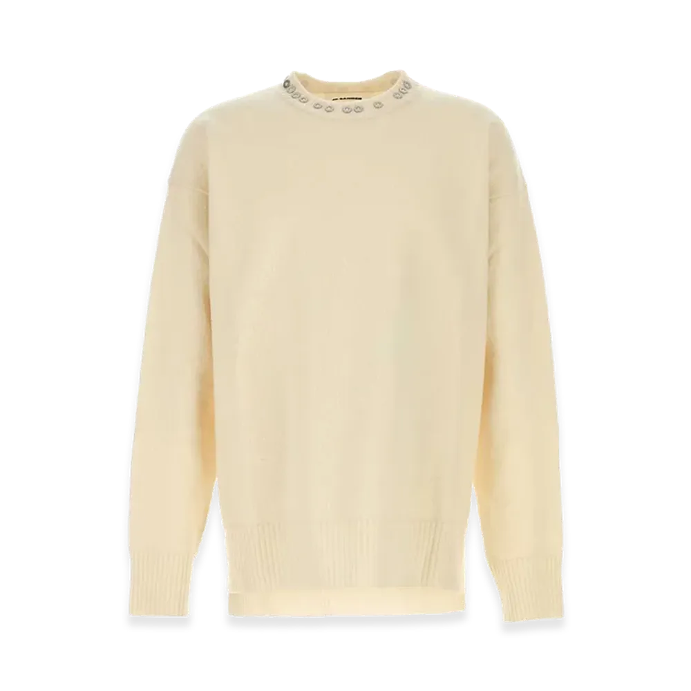 Jil Sander Wool Sweater "White"