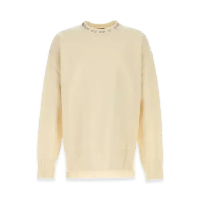 Jil Sander Wool Sweater "White"