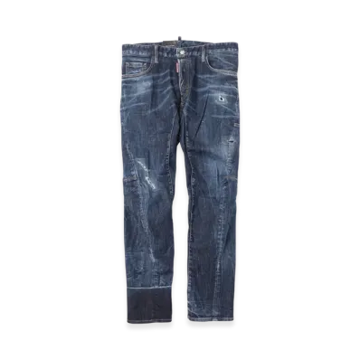 DSQUARED2 Tidy Biker Button-Fly Jeans "Blue"