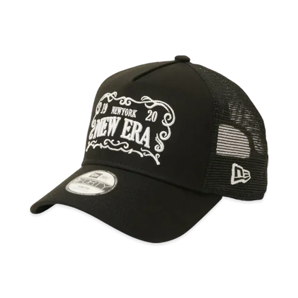 NEW ERA Kids Youth 9Forty A-Frame Tracker Frame Logo "Black"