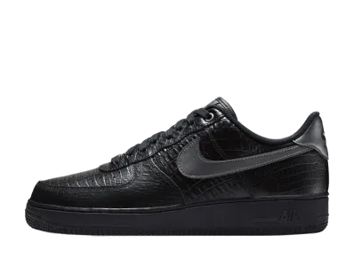 Nike Air Force 1 Low "Triple Black/Croc"