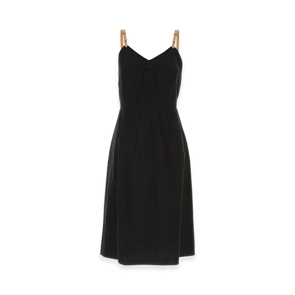 PRADA Women's Linen Blend Dress "Black"