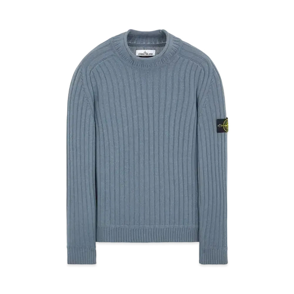 Stone Island 537B6 GEELONG WOOL "Pastel Blue"