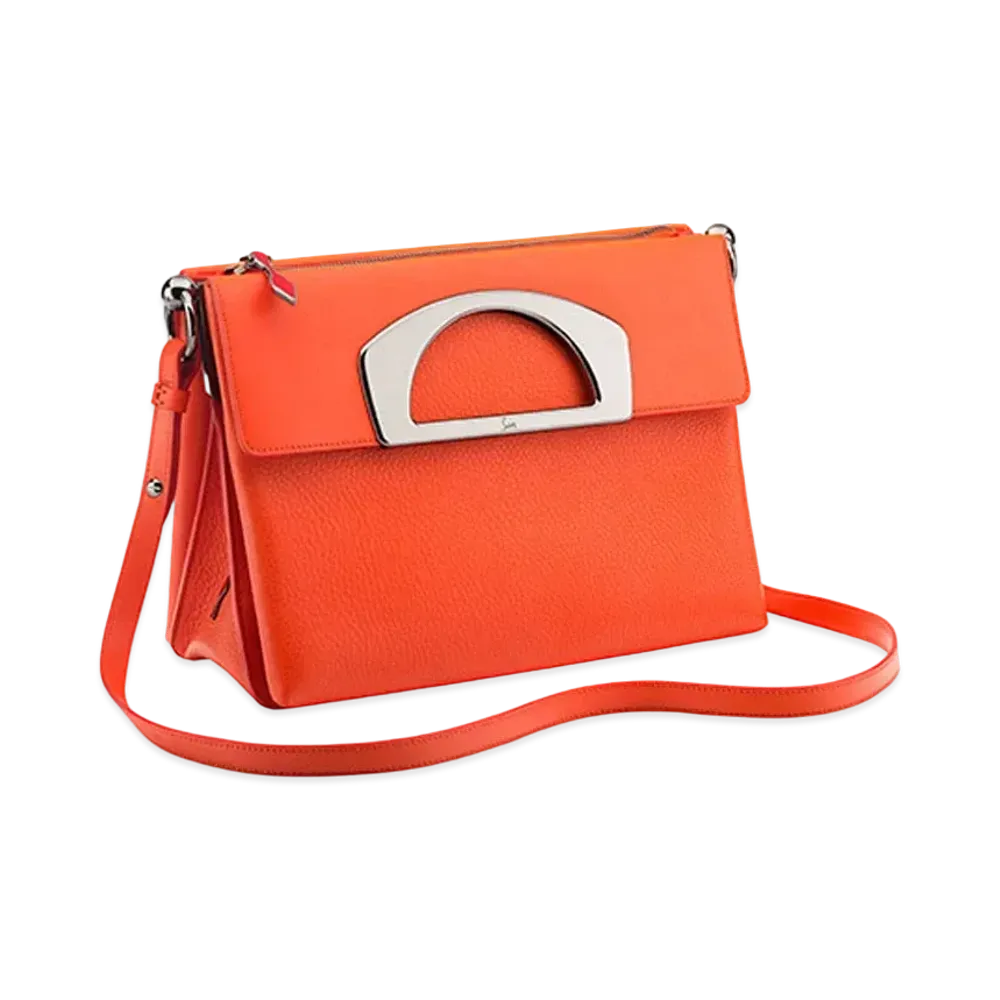 Christian Louboutin Passage Leather Shoulder Bag "Red"