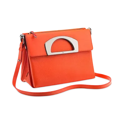 Christian Louboutin Passage Leather Shoulder Bag "Red"