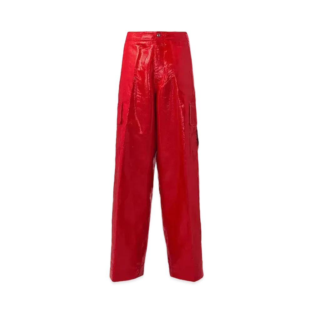 Alexander McQUEEN Low-Rise Cargo Pants "Fire Red"