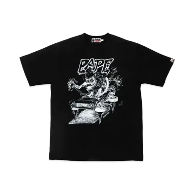 A BATHING APE / READYMADE SHARK WIDE TEE "Black"