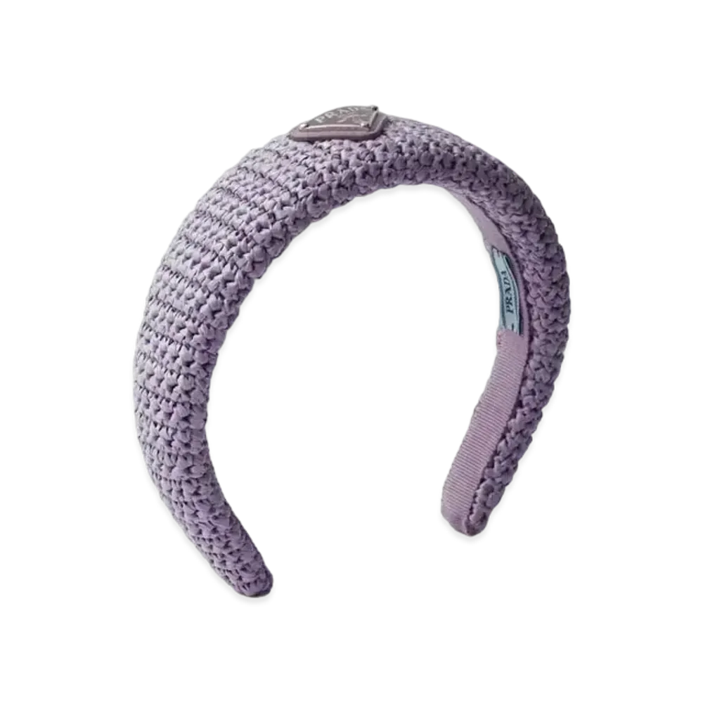 PRADA Crochet Headband "Light Pale Purple"