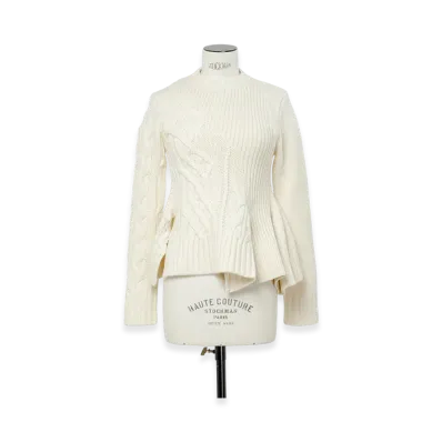 sacai Wool Knit Pullover "Off White"