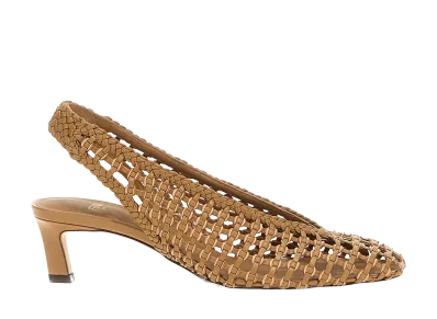 FENDI Women's Braided Slingback "Brown"