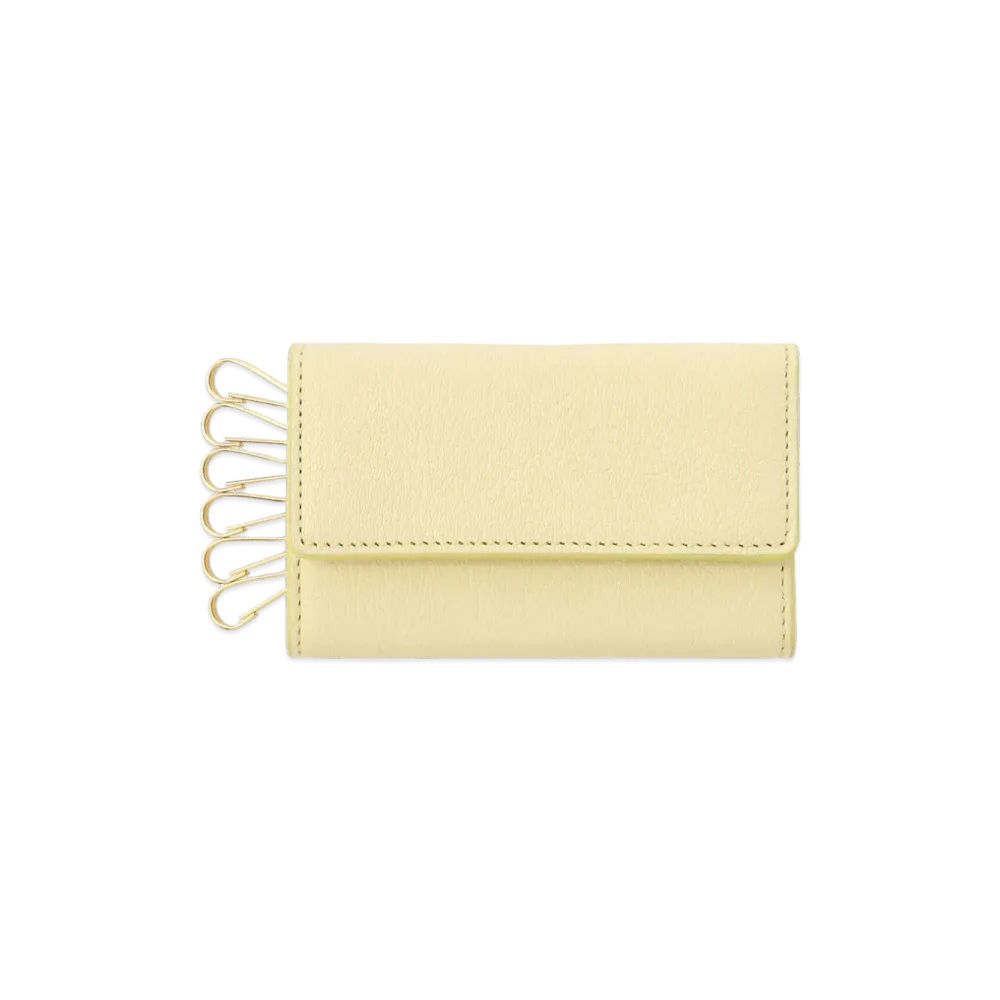Maison Margiela Leather Keyring Case "Lemon"