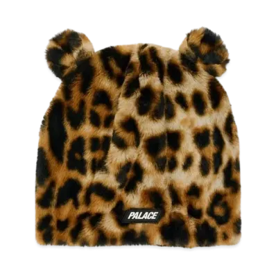 PALACE Furry Ears Nein Cuff Beanie "Leopard"