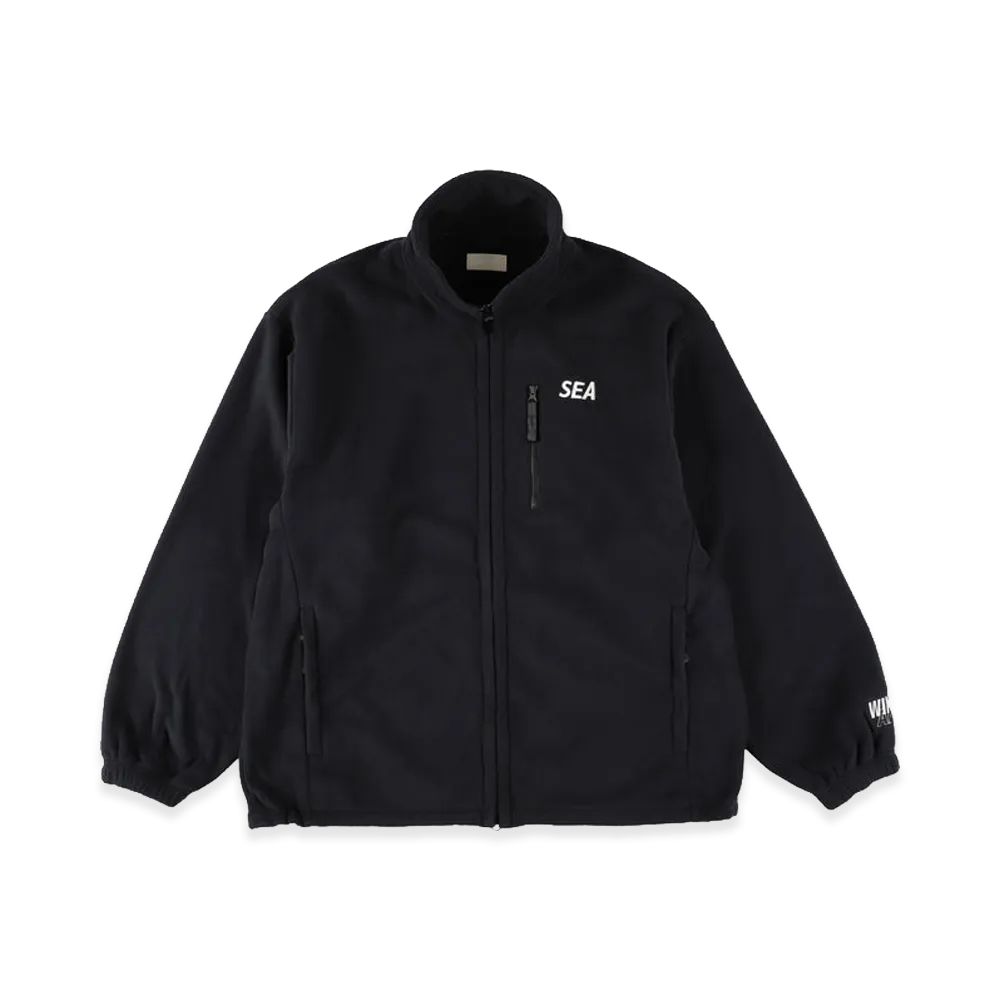 WIND AND SEA Fleece Zip-Up Jacket "Navy"