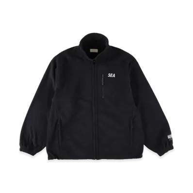 WIND AND SEA Fleece Zip-Up Jacket "Navy"