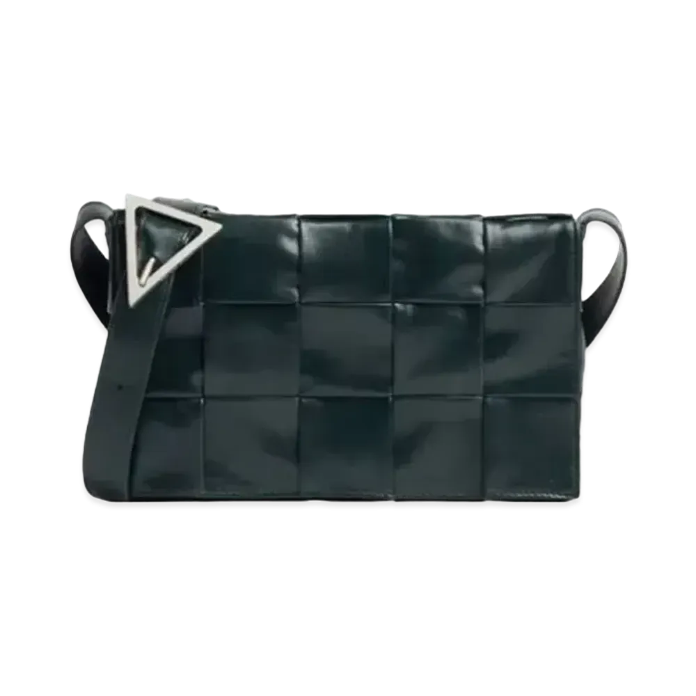 Bottega Veneta Cassette Crossbody Bag "Ink Green"