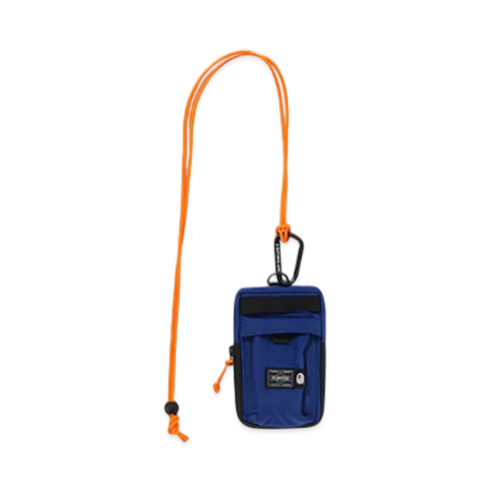 A BATHING APE Porter Mini Bag "Blue"