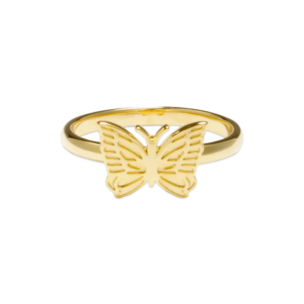 NEEDLES Ring Gold Plate Papillon "Gold"