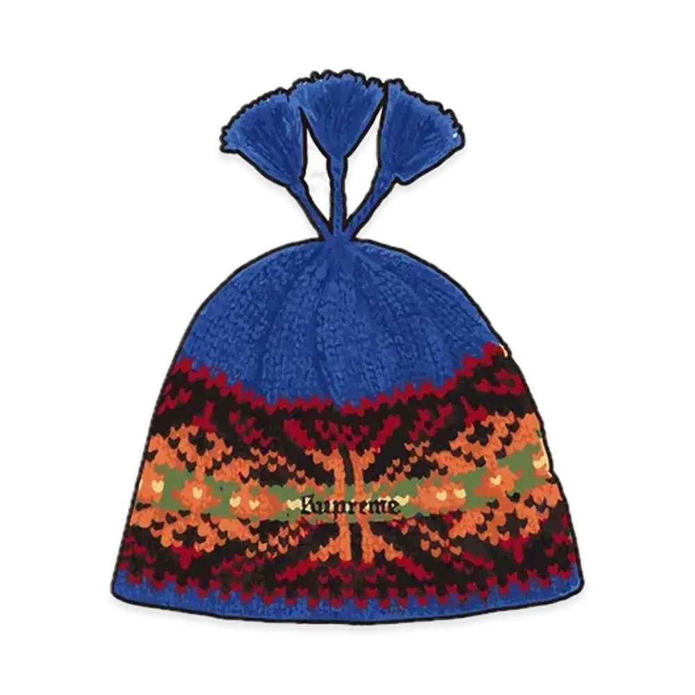 Supreme Tassel Beanie "Royal"