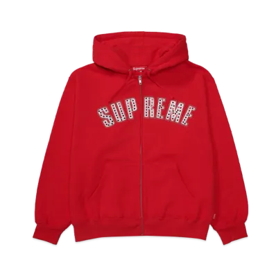 Supreme x B.B. Simon Zip Up Hooded Sweatshirt "Red"