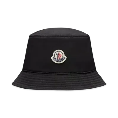 MONCLER Cotton Bucket Hat "Black"