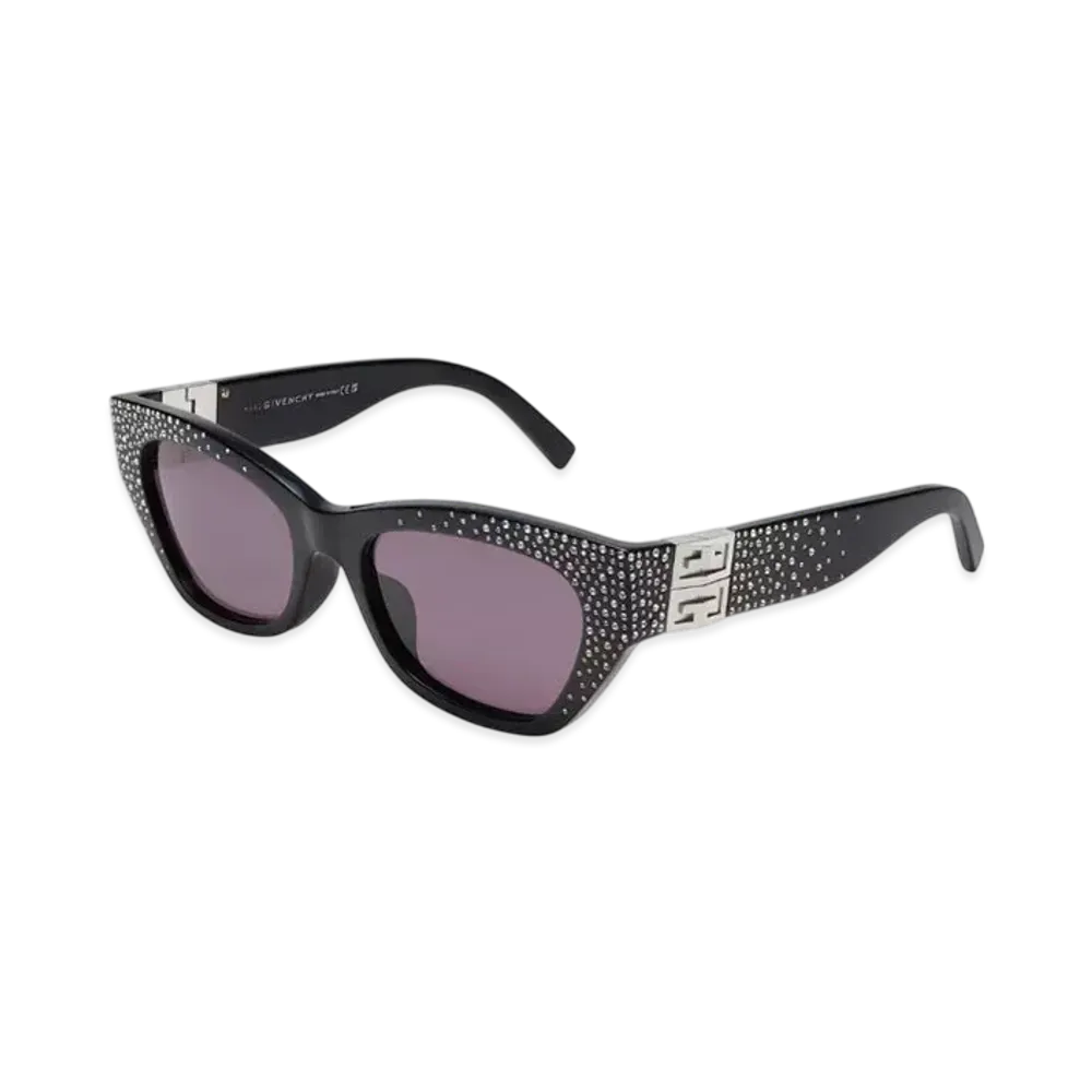 GIVENCHY 4G Sunglasses In Acetate With Crystals "Black"