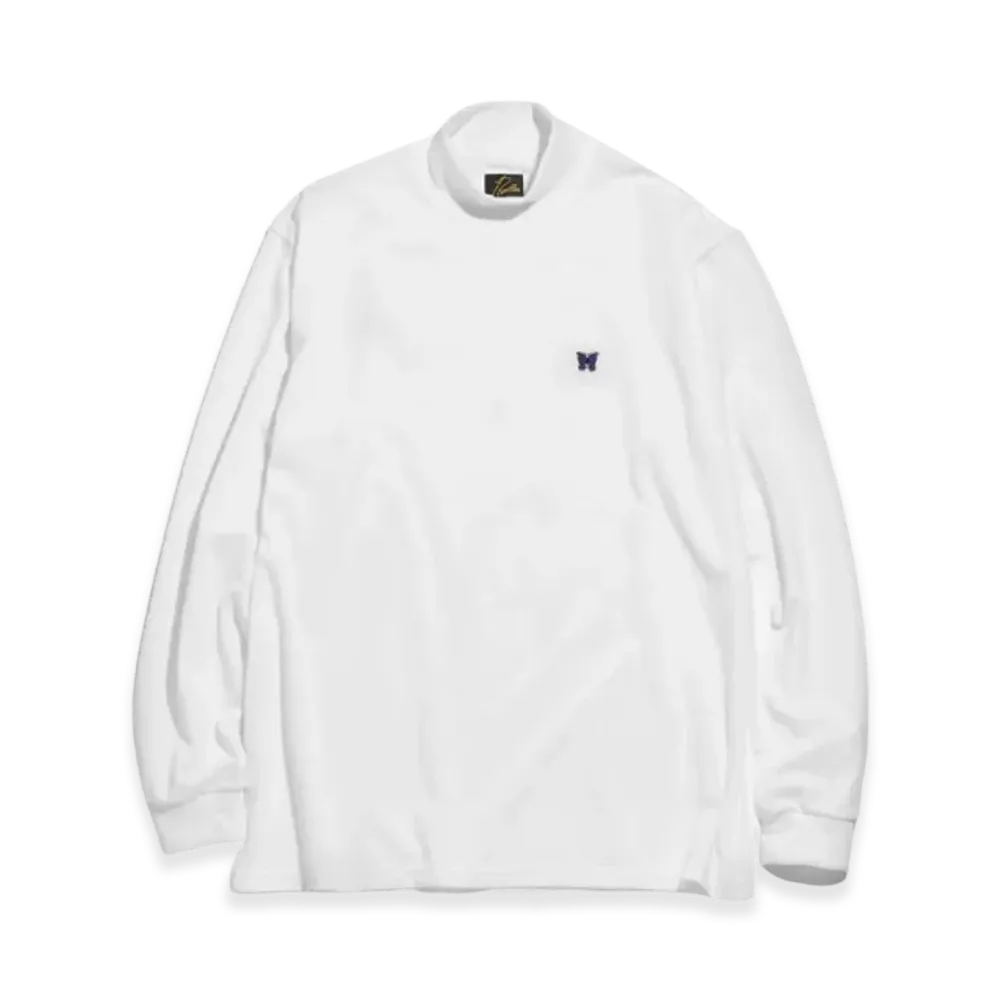 NEEDLES Mockneck LS T-Shirt "White"